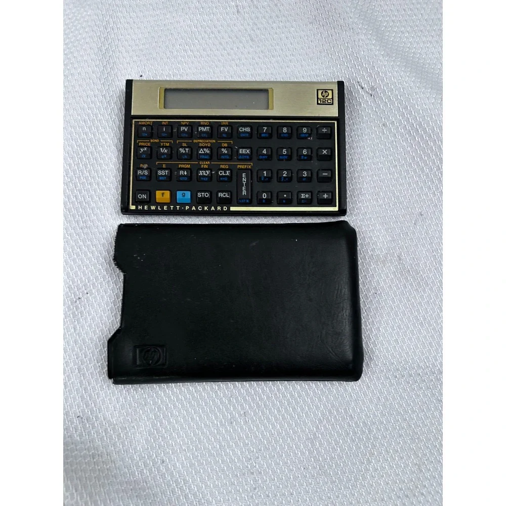 HP 12C Financial Calculator OS Gold Black Programmable Business Unisex